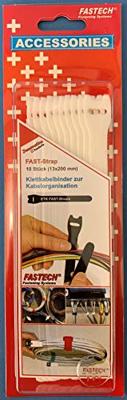 FASTECH® 802-010 Klittenband kabelbinder Om te bundelen Haak- en lusdeel (l x b) 200 mm x 13 mm Wit 10 stuk(s)