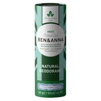 Ben & Anna Deodorant in papiertube - mint - 40 gram - thumbnail