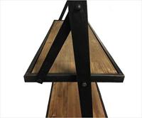 Wandrek Mano Metaal en Hout 197cm - thumbnail