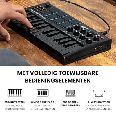 Akai Professional MPK Mini MK3 Black USB/MIDI keyboard