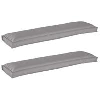 VidaXL Pallet kussen set 2 pcs grijs 150 x 40 x 8 cm oxford stof - thumbnail