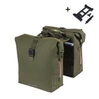 Dubbele fietstas Basil SoHo Nordlicht MIK 41 liter 15 x 31 x 38 cm - Moss Green - thumbnail