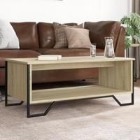Salontafel 100x51x40 cm bewerkt hout sonoma eikenkleurig - thumbnail
