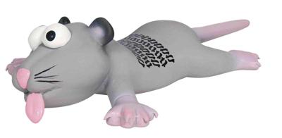 Trixie 35232 Rat/muis, bandenspoor, latex, 22 cm, gesorteerd op kleur