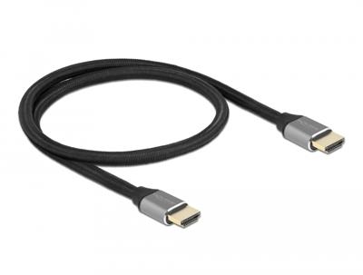 Delock 83994 HDMI-kabel HDMI Aansluitkabel HDMI-A-stekker 0.5 m Grijs 8K UHD, Vergulde steekcontacten, Afgeschermd (drievoudig), eARC Delock 83994 HDMI-kabel HDMI Aansluitkabel HDMI-A-stekker 0.5 m Grijs 8K UHD, Vergulde steekcontacten, Afgeschermd (drievoudig), eARC