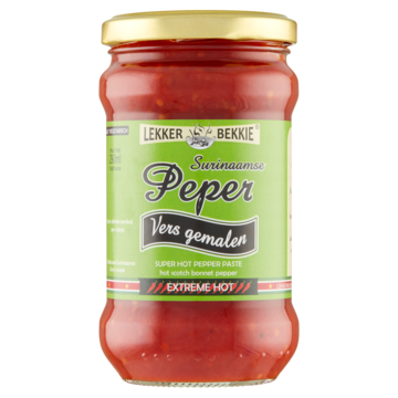 Lekker Bekkie Surinaamse Vers Gemalen Peper Extreme Hot 290 ml bij Jumbo