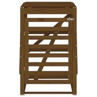 VidaXL Containerberging 84x90x128,5 cm massief grenenhout honingbruin - thumbnail