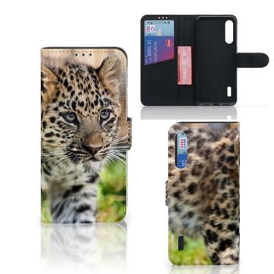 Xiaomi Mi A3 | Telefoonhoesje | Met pasjeshouder | Baby Luipaard