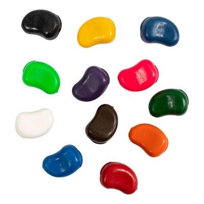 Creativ Company Krijtjes, bonen, l: 25 mm, dikte 15 mm, diverse kleuren, 12 stuk/ 1 doos
