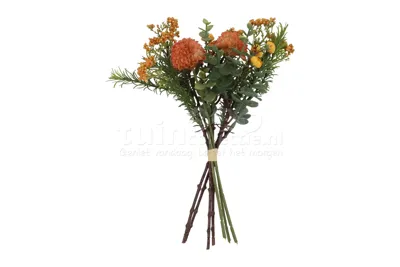 Kunstboeket Dahlia Pompon 33cm Oranje Kunstboeket Dahlia Pompon 33cm Oranje