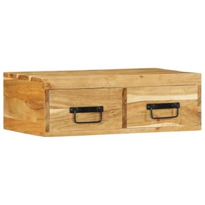 Tv-meubel wandmontage 60x30x19 cm massief acaciahout