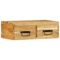 Tv-meubel wandmontage 60x30x19 cm massief acaciahout - thumbnail