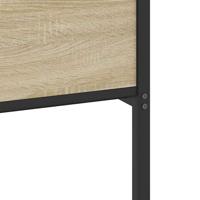 Bedframe zonder matras metaal sonoma eikenkleurig 180x200 cm - thumbnail
