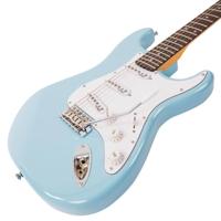 Vintage V6LB Reissued Laguna Blue elektrische gitaar - thumbnail