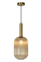 Lucide MALOTO - Hanglamp - Ø 20 cm - 1xE27 - Amber - thumbnail
