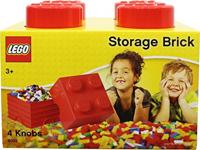 LEGO Brick 4 opbergbox - rood - thumbnail