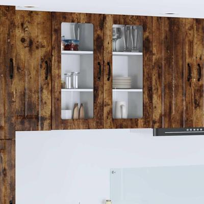 Keukenkast aan de muur met plank Gerookt eiken 40 x 31 x 80 cm Keukenkast aan de muur met plank Gerookt eiken 40 x 31 x 80 cm