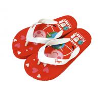 Arditex teenslippers Peppa Pig junior PVC rood/wit - thumbnail