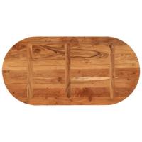 Tafelblad ovaal 100x50x3,8 cm massief acaciahout - thumbnail