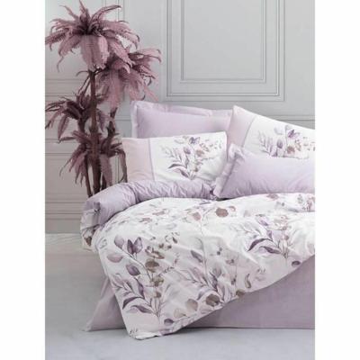 Beddengoedset - 1 dekbedovertrek 220 x 240 cm + 2 kussenslopen 60 x 60 cm - 100% katoen - Lila