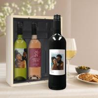 Wijnpakket met bedrukt etiket - Belvy - Wit, rood en rosé - thumbnail