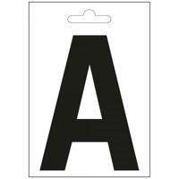 Nautic letter A zwart 100 mm. - thumbnail