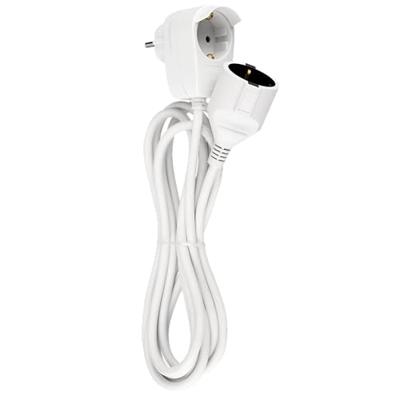 REV 0016130114 Stroom Verlengkabel Wit 3.00 m H05VV-F 3G 1,5 mm² REV 0016130114 Stroom Verlengkabel Wit 3.00 m H05VV-F 3G 1,5 mm²