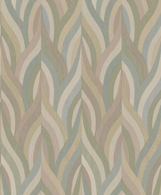 Dutch Wallcoverings Arabesque - Arabesque Blush Aqua - Multi