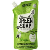 Marcel's Green Soap Allesreiniger spray basilicum & vertivert gras nav 500 Milliliter - thumbnail