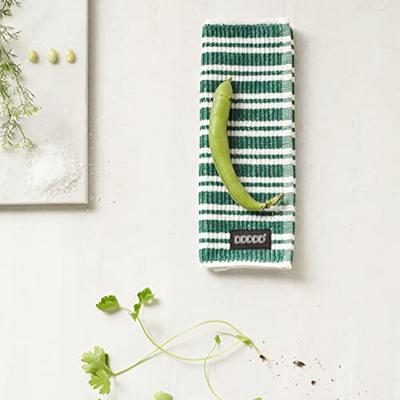 DDDDD DDDDD vaatdoek Stripe green 30 x 30 cm