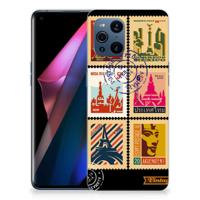 OPPO Find X3 | X3 Pro | Silliconen Back Cover | Postzegels - thumbnail