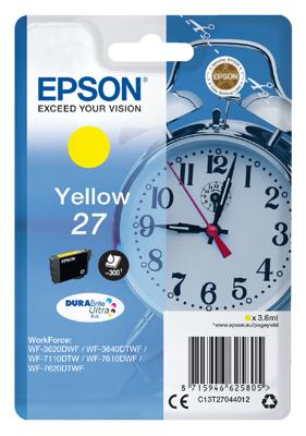 EPSON T2704 Cartridge - Wekker - Geel