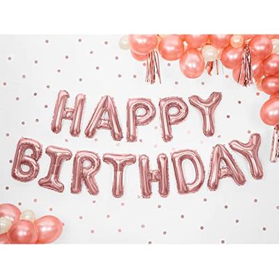 Happy Birthday Ballonnen set Rosé Goud