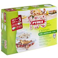 Pyrex Optimum Ovenschalen Set van 3 - thumbnail