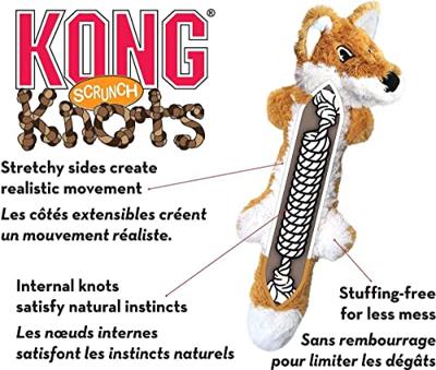 KONG SCRUNCH KNOTS SQUIRREL 11,5X8,5X36 CM - thumbnail
