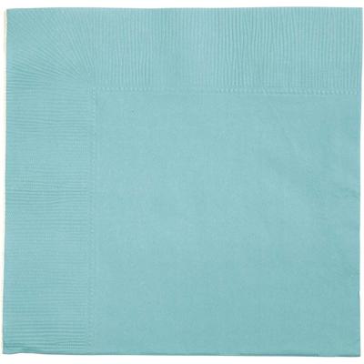 Creativ Company Servetten, witte achterkant, afm 33x33 cm, licht turquoise, 20 stuk/ 1 doos