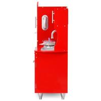 Kinderspeelkeuken 84x31x89 cm MDF rood - thumbnail