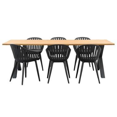 Le Sud tuinset Rodez Lorraine - antraciet - 7-delig