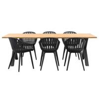 Le Sud tuinset Rodez Lorraine - antraciet - 7-delig - thumbnail