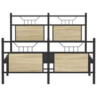 Bedframe zonder matras hout sonoma eikenkleurig 120x190 cm - thumbnail