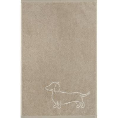 Cawö Cawo We love Dogs gemustert 6248 Handdoek 50x100 natur/beige