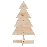 VidaXL Kerstdecoratie kerstboom 80 cm massief grenenhout - thumbnail
