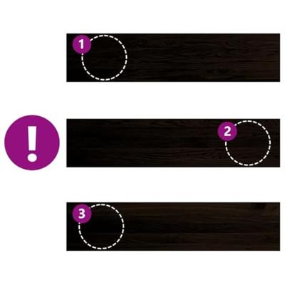 VidaXL Traptreden 2 st 110x30x2 cm massief eikenhout donkerbruin