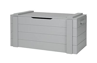 WOOOD Speelgoedkist 'Dennis', kleur betongrijs