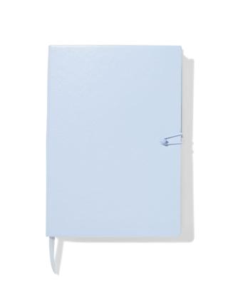 HEMA Notitieboek A5 PU gelinieerd blauw
