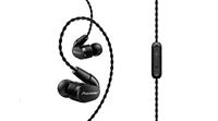 Pioneer SE-CH5T (K) Hi-Res Audio In-Ear hoofdtelefoon (over-the-ear-kabel, krimpvrij, gevlochten design, bedieningselement, microfoon, oproepnamefunctie, voor iPhone, Android smartphones), zwart - thumbnail