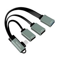 LogiLink UA0361 UA0361 USB-hub 3 poorten USB-A USB 3.1 Gen1 5 GBit/s Met USB-C stekker Zilver - thumbnail