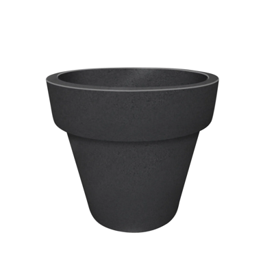 Kauri grote ronde 250L zwarte plantenbak bloempot Prestige - Prestige