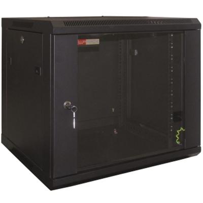 WP Rack WPN-RWB-06605-B Wandbehuizing Glasdeur 6U Zwart - 600x370x500mm (BxHxD)