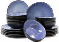 Serviesset Santorini - 18-delig - Blauw - thumbnail